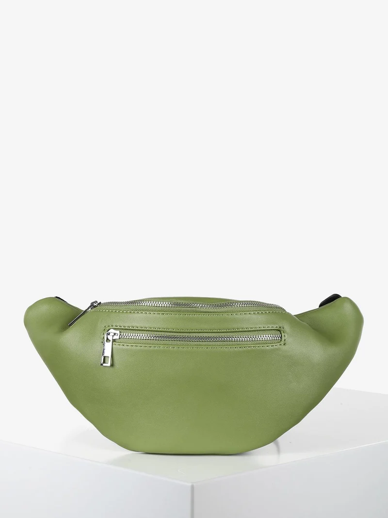 Marsupio donna in ecopelle - verde