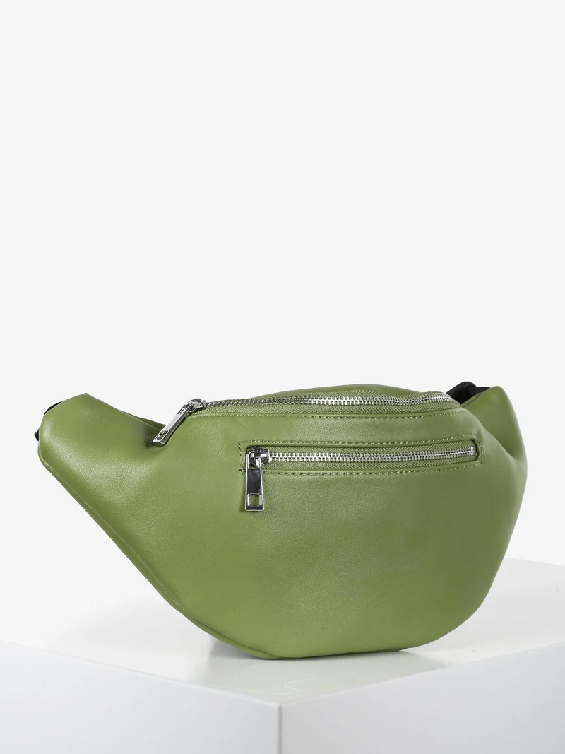 Marsupio donna in ecopelle - verde