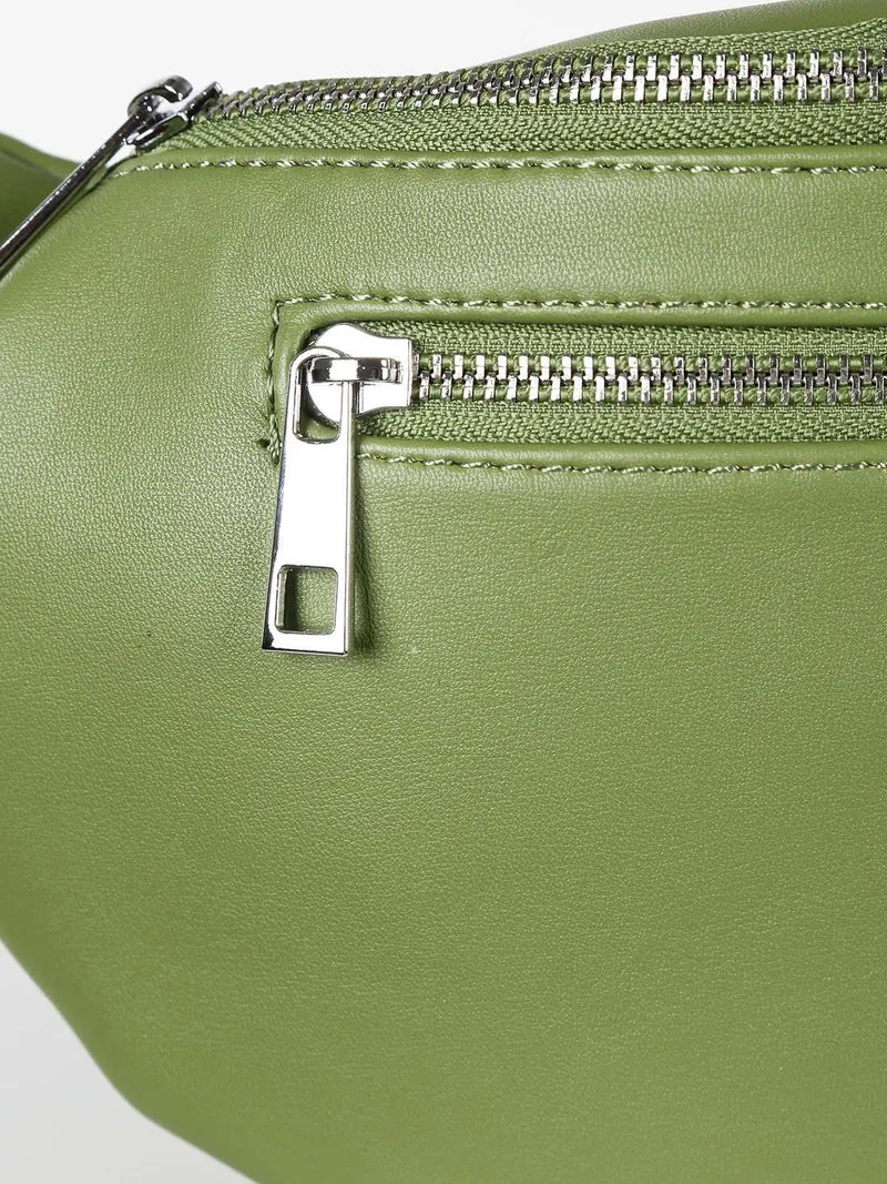 Marsupio donna in ecopelle - verde
