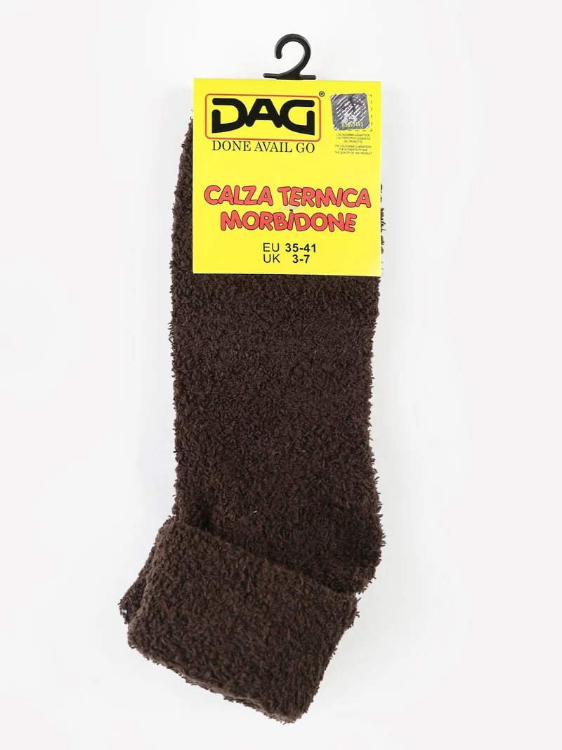 Calze donna termiche morbidone - marrone