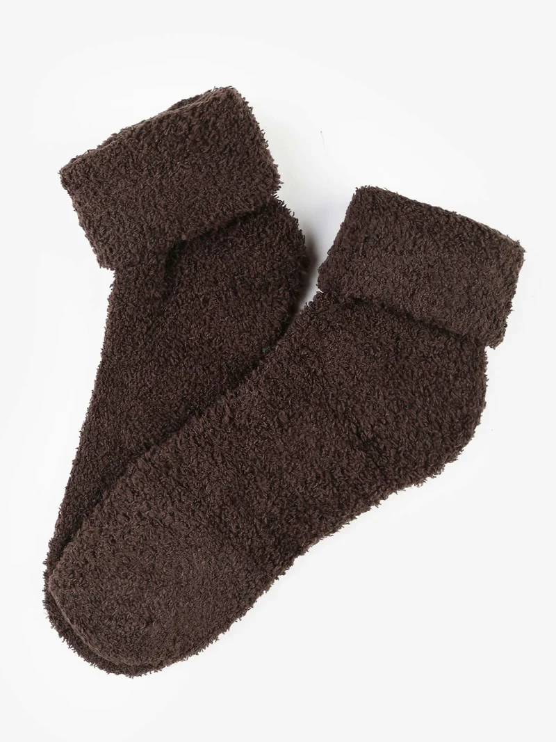 Calze donna termiche morbidone - marrone