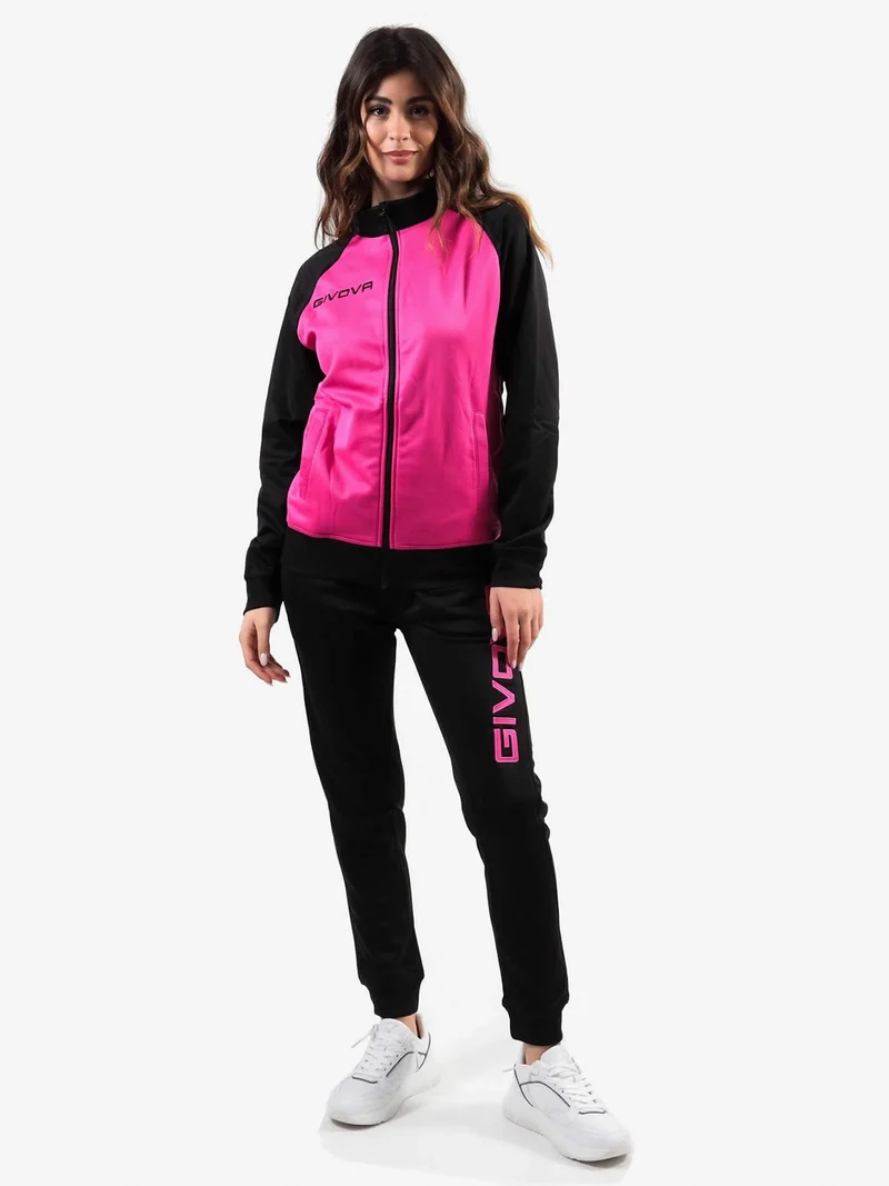 CUBA Completo tuta da donna 2 pezzi full zip - fucsia