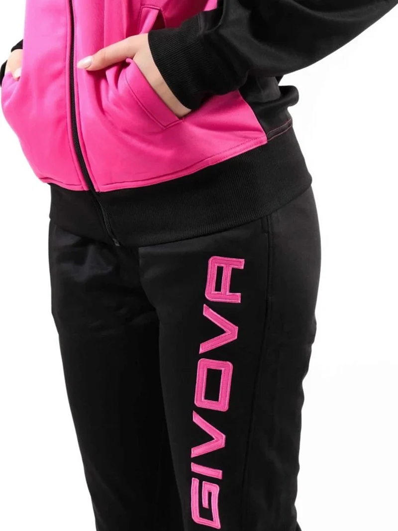 CUBA Completo tuta da donna 2 pezzi full zip - fucsia