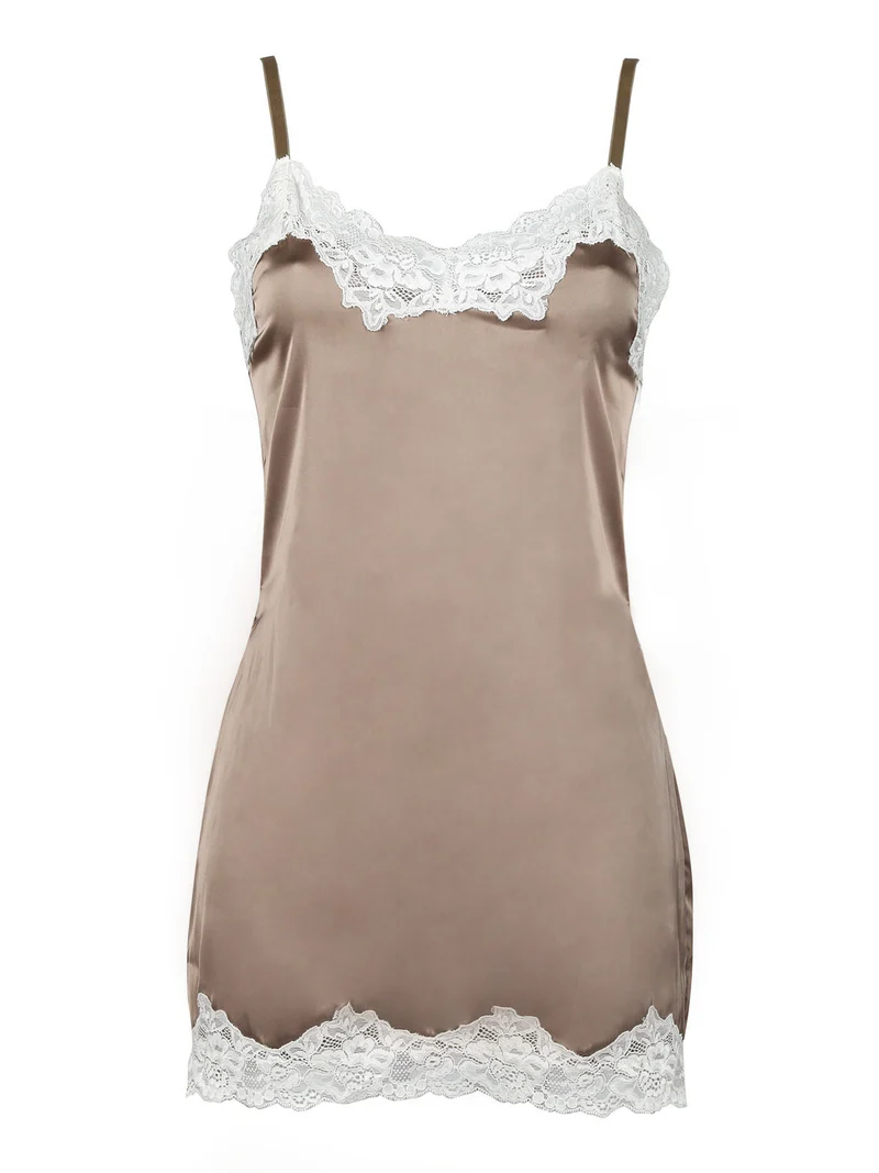 P0643C Baby doll + perizoma - fango