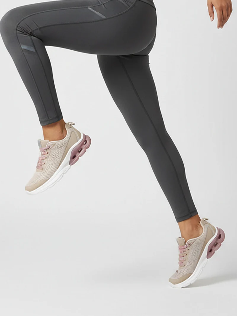 Sneakers donna sportive in maglia - rosa
