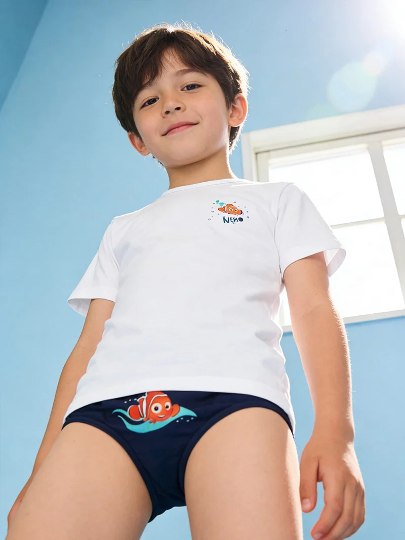 PiXAR completo intimo 2 pezzi bambino con stampa - bianco