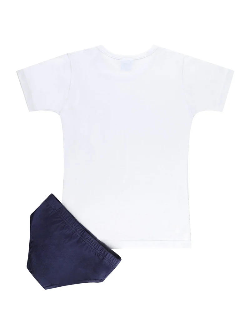 PiXAR completo intimo 2 pezzi bambino con stampa - bianco