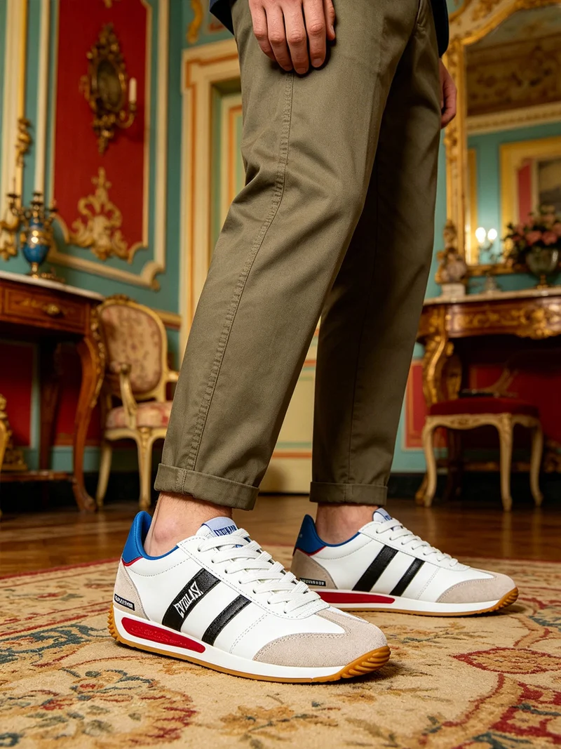 Sneakers basse da uomo - blu