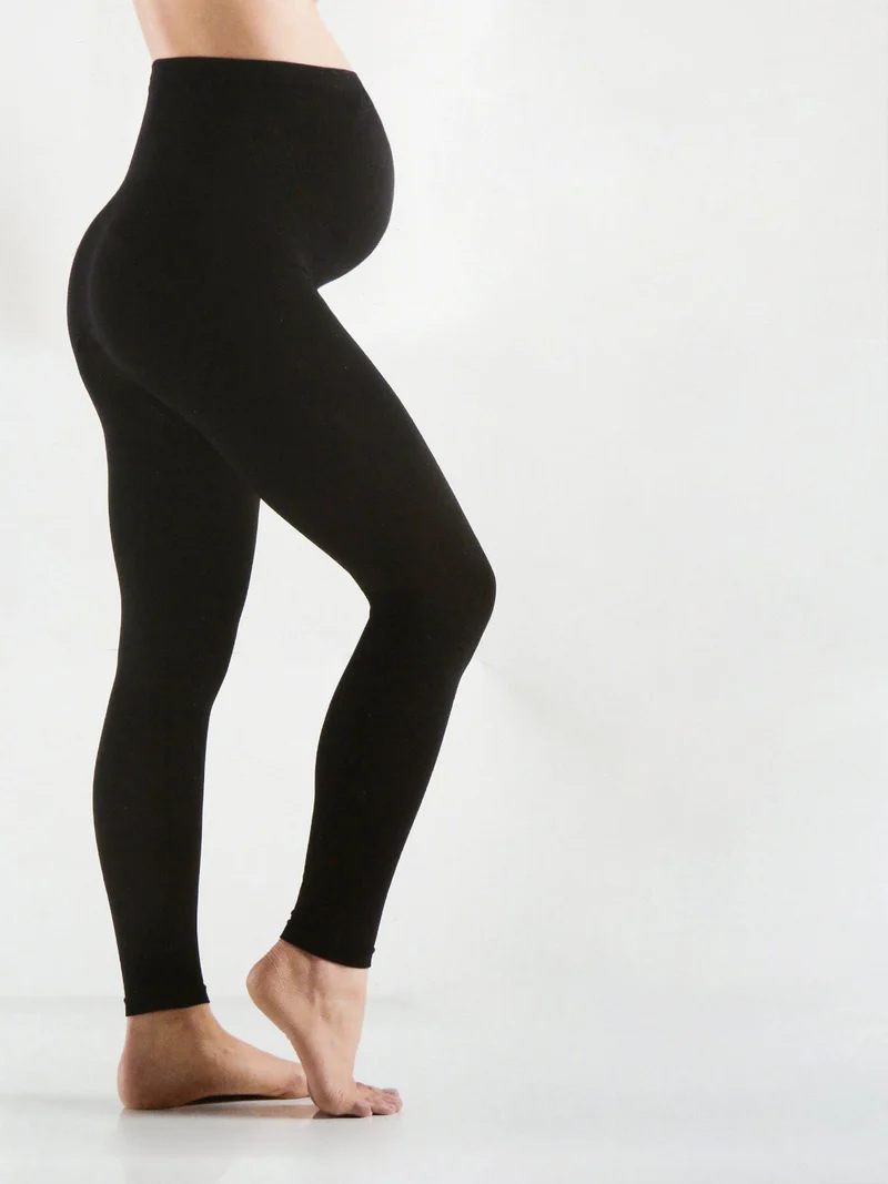 Maternity Leggings donna elasticizzati - nero