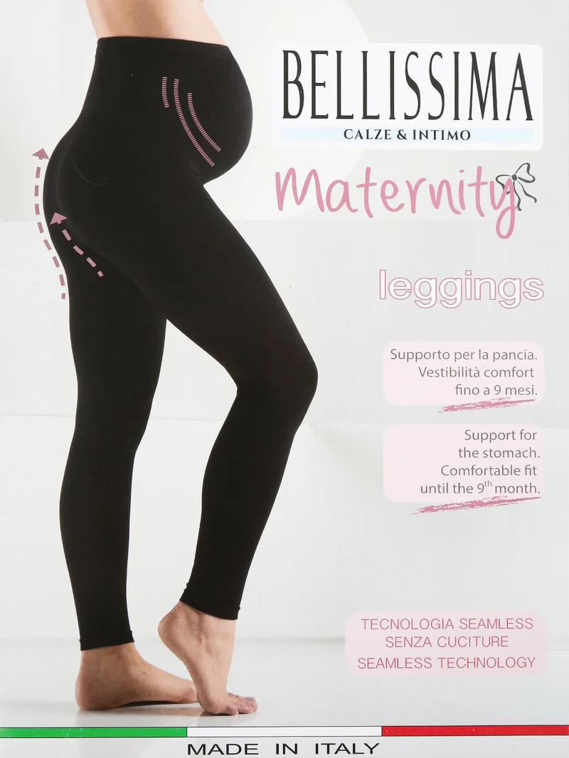 Maternity Leggings donna elasticizzati - nero