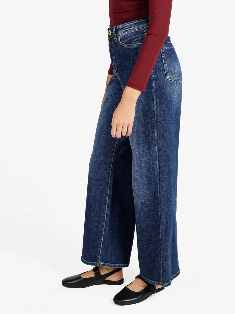 Jeans donna a gamba larga - jeans
