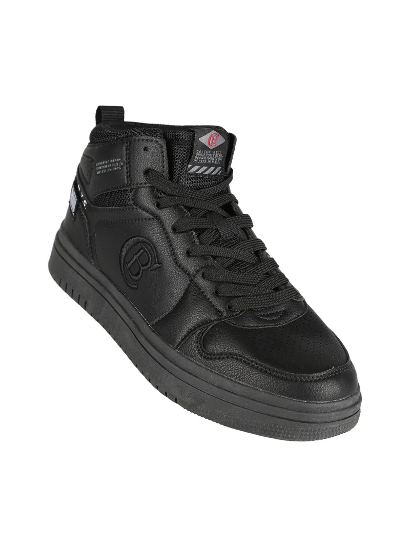 Sneakers alte sportive da uomo - nero