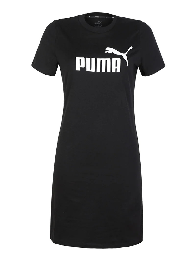 SLIM TEE DRESS Vestito in cotone donna manica corta - nero