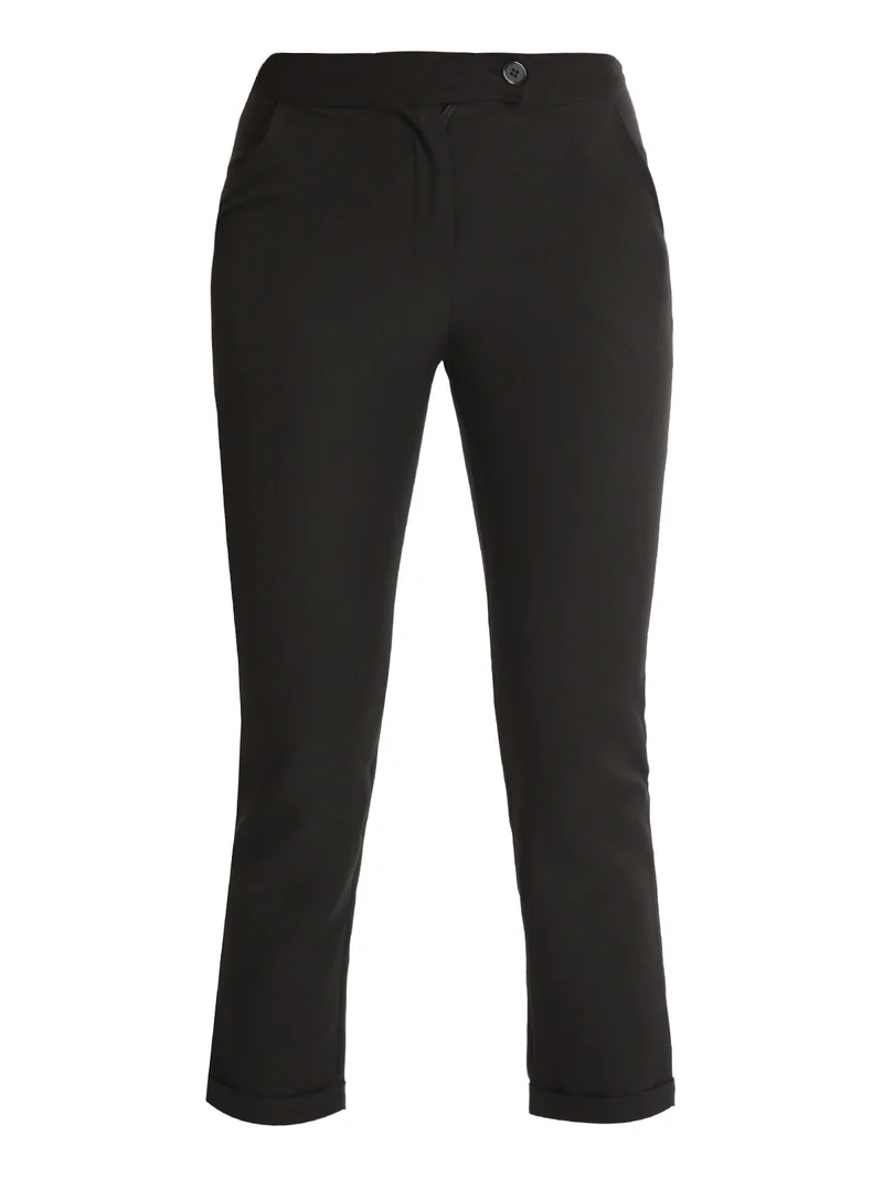 Pantaloni eleganti donna modello classico - nero