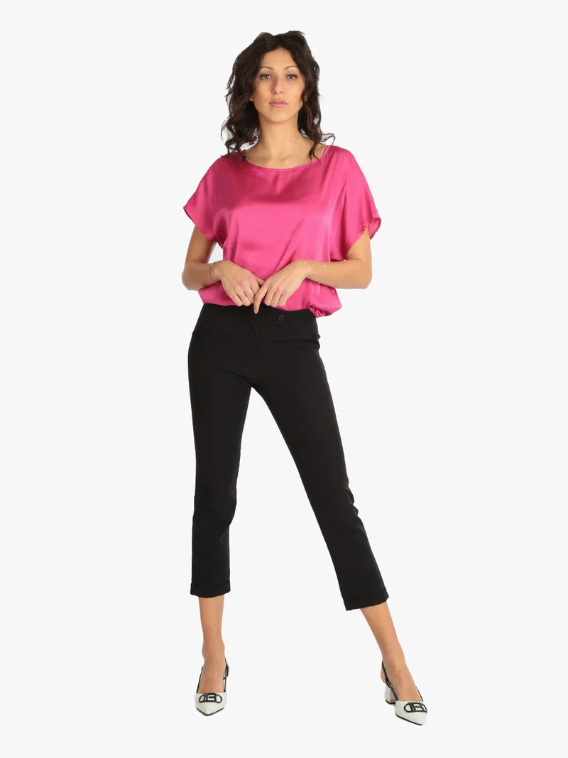 Pantaloni eleganti donna modello classico - nero