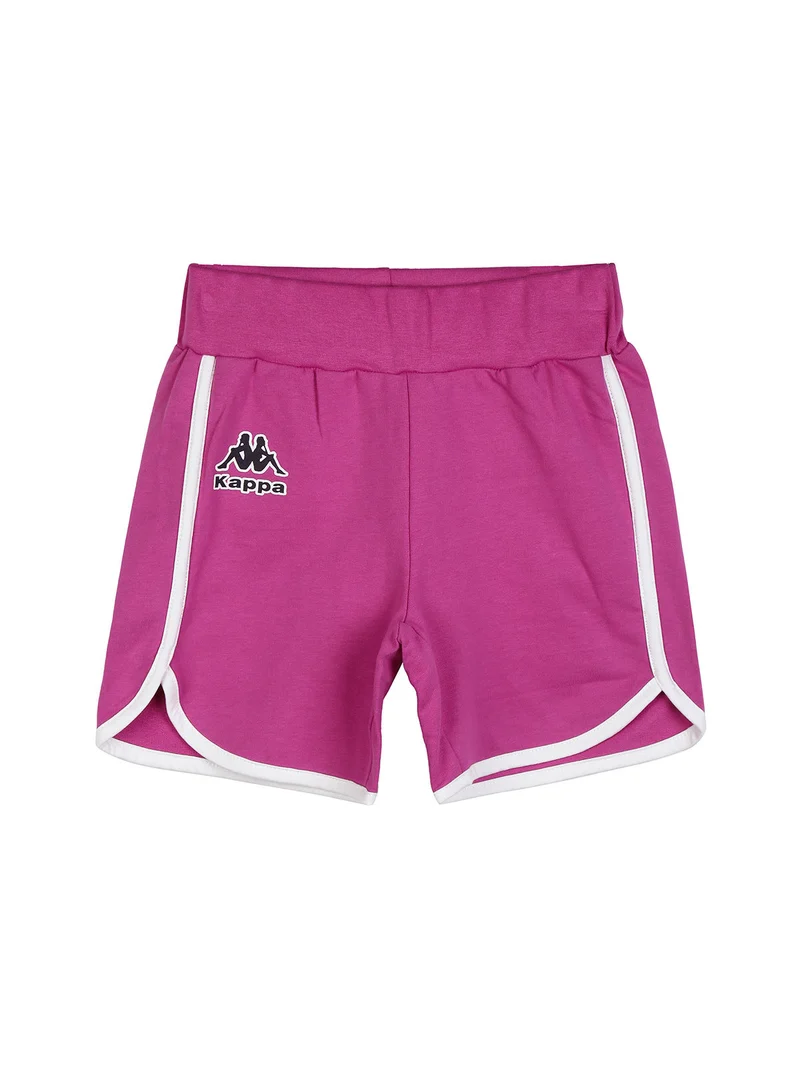 Shorts sportivi da bambina in cotone - fucsia