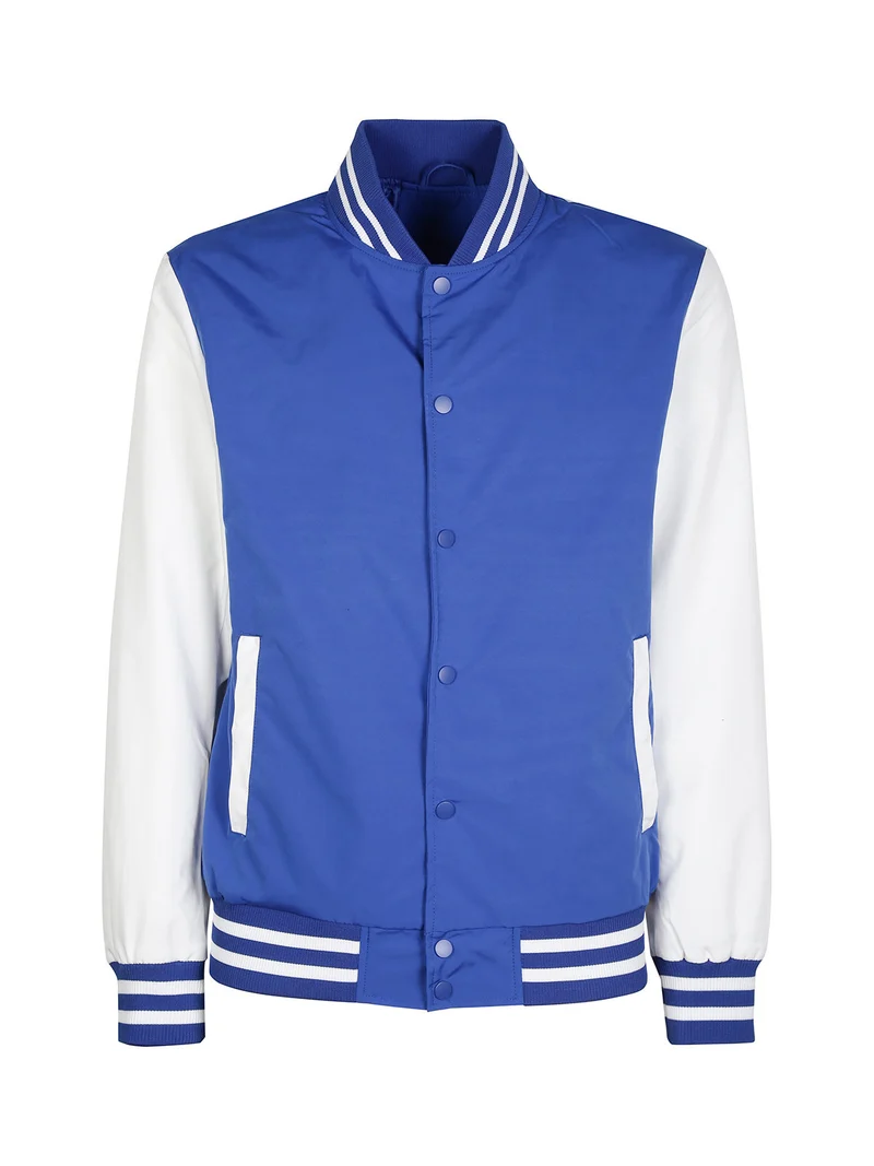 Giacca leggera da uomo modello bomber - blu