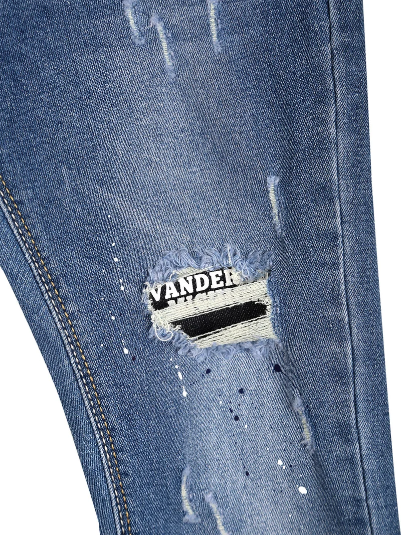 Jeans skinny da bambino con strappi - jeans