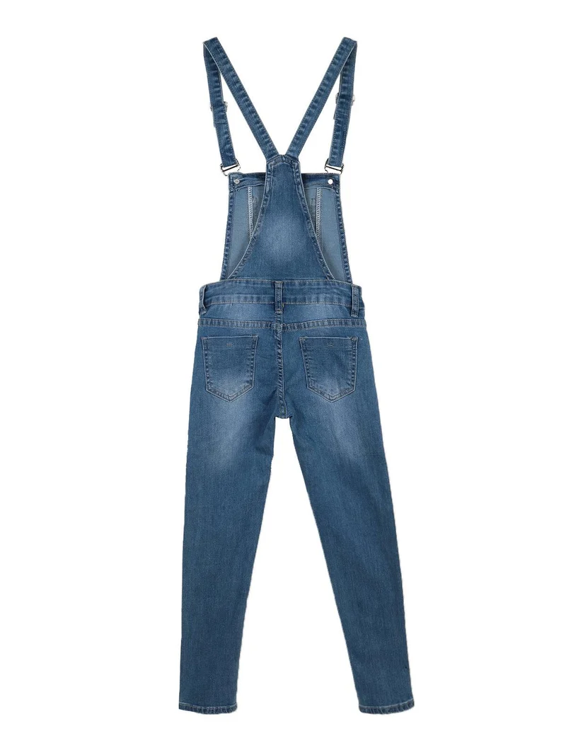 Salopette in jeans da bambina - jeans