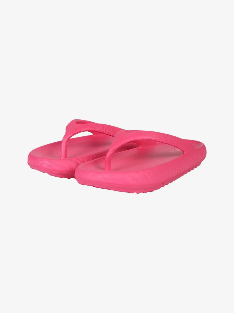 Infradito donna in gomma con suola rialzata - fucsia