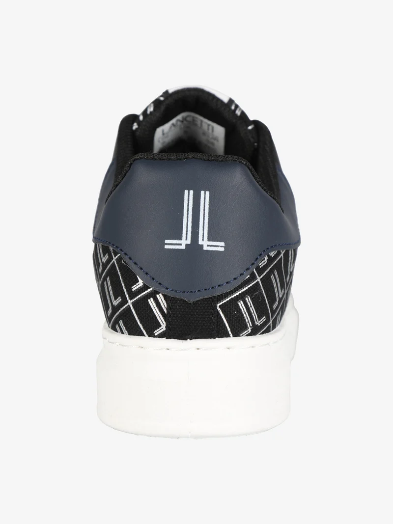 Sneakers da donna stringata con logo - nero