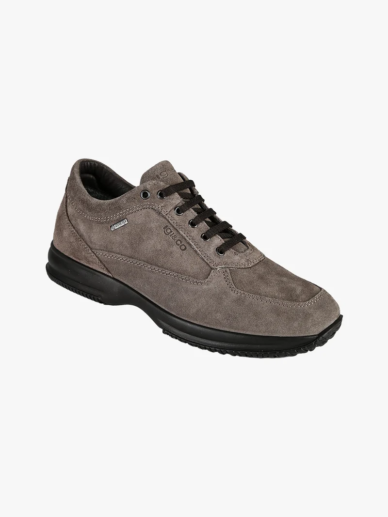 Sneakers da uomo in pelle scamosciata - fango