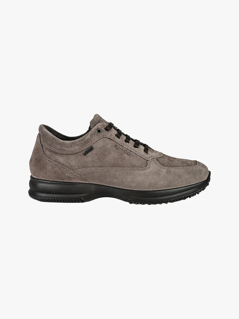 Sneakers da uomo in pelle scamosciata - fango