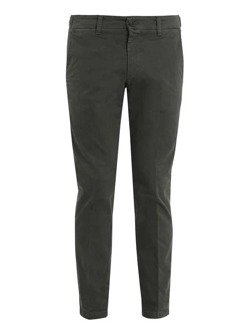 Pantaloni casual slim fit da uomo taglie grandi - militare