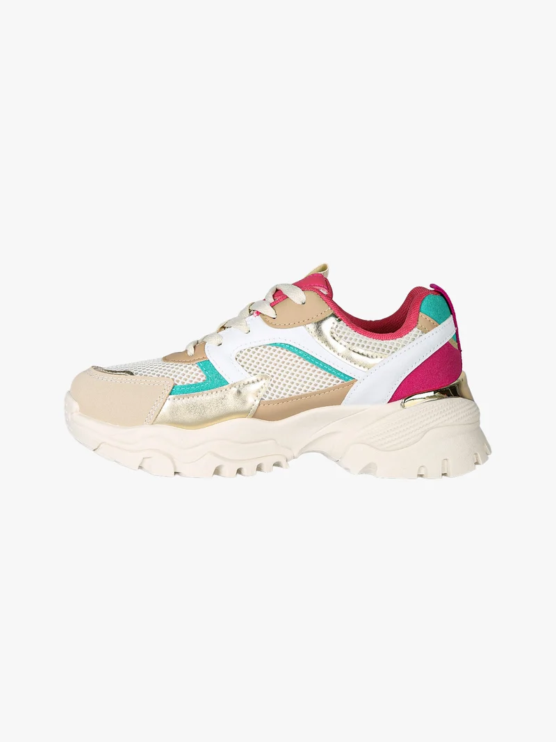 Sneakers stringate da donna - multicolore