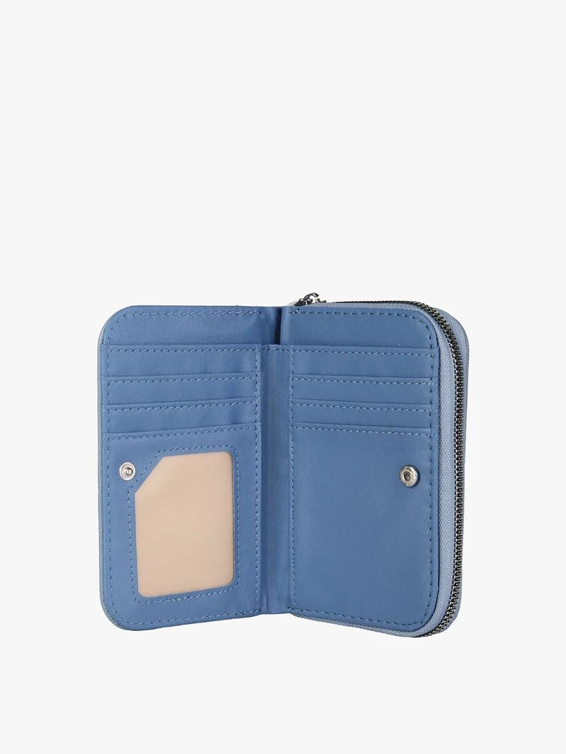 Portafoglio donna con borchie - blu