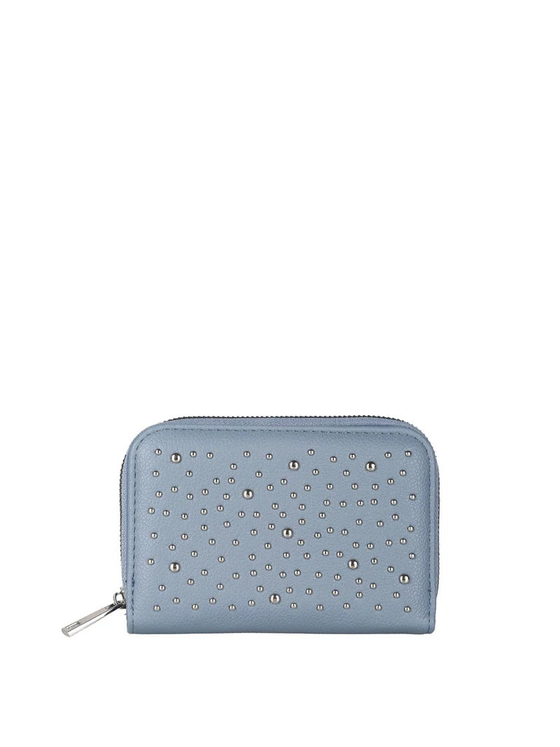 Portafoglio donna con borchie - blu