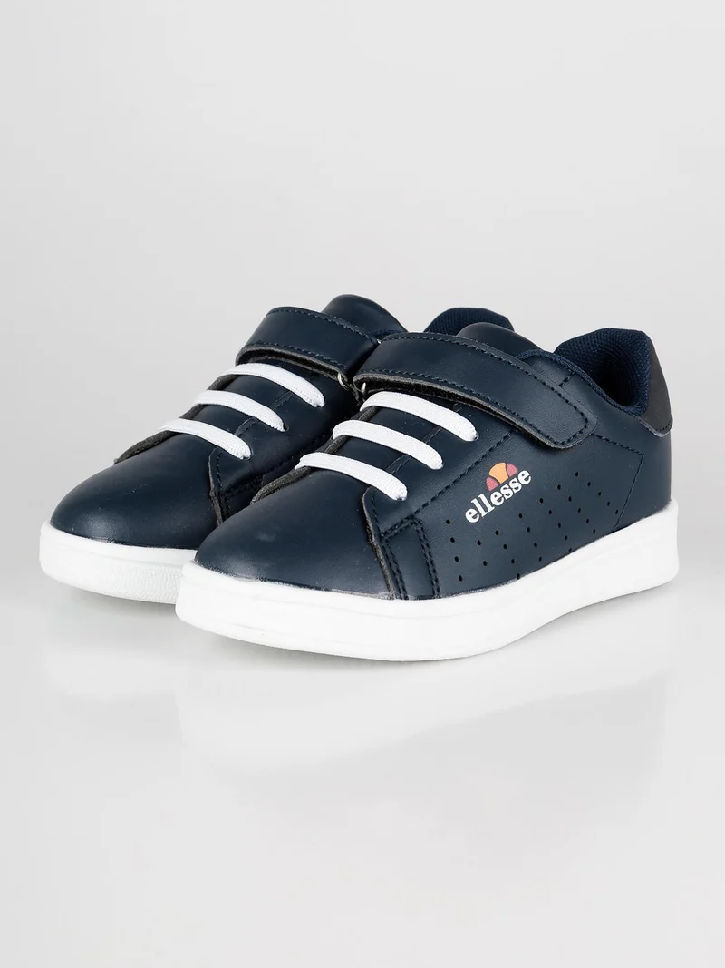 Sneakers basse con cinturino a strappo - blu