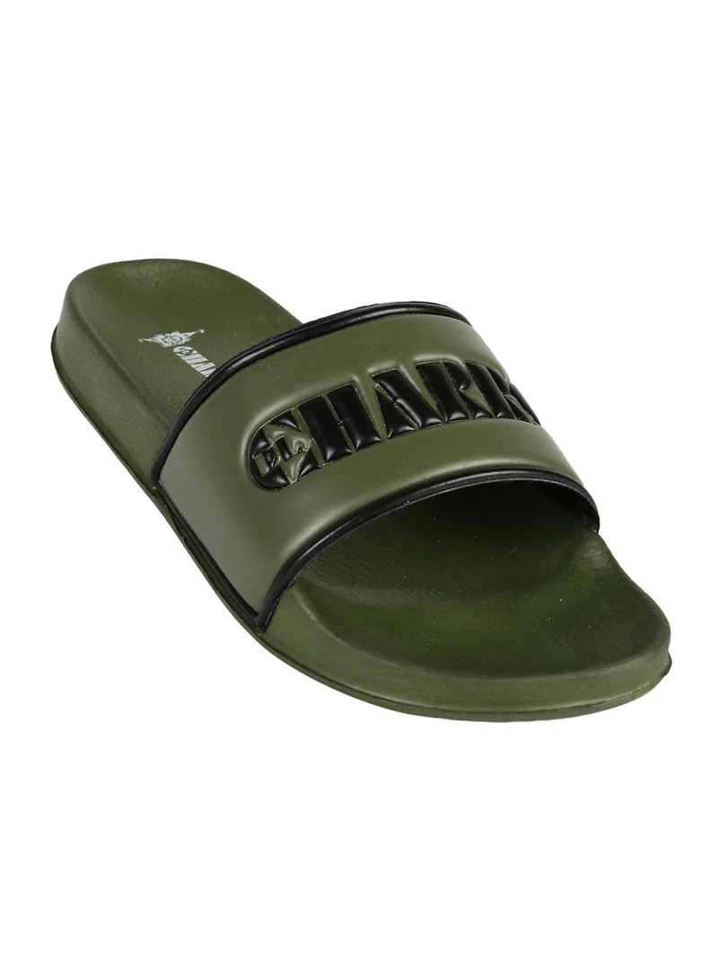 Ciabatte mare fascia logo - verde