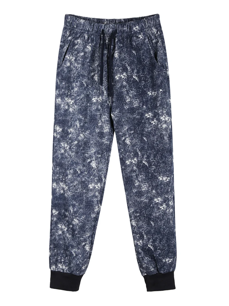 Completo 3 pezzi da bambino con cappuccio e zip - blu