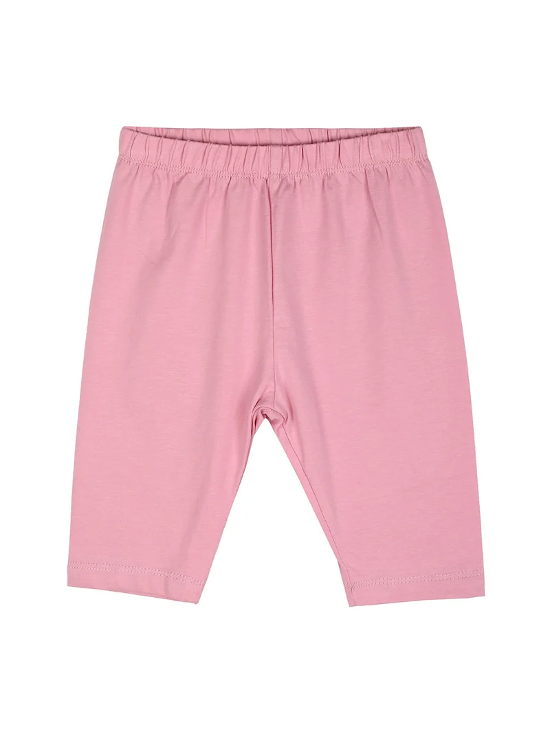 Completo da neonata 2 pezzi con t-shirt e pinocchietti - rosa