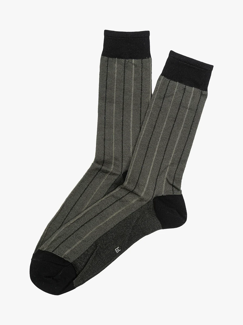 Calze corte da uomo in cotone mercerizzato - militare
