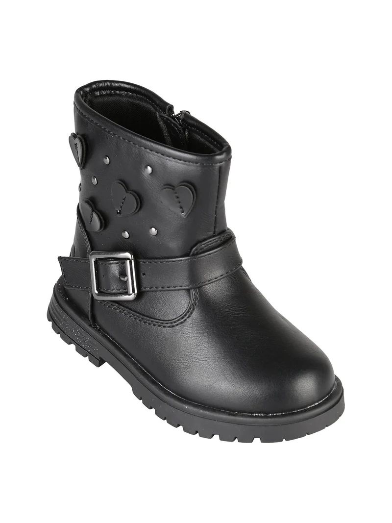 Stivaletti da bambina con zip - nero