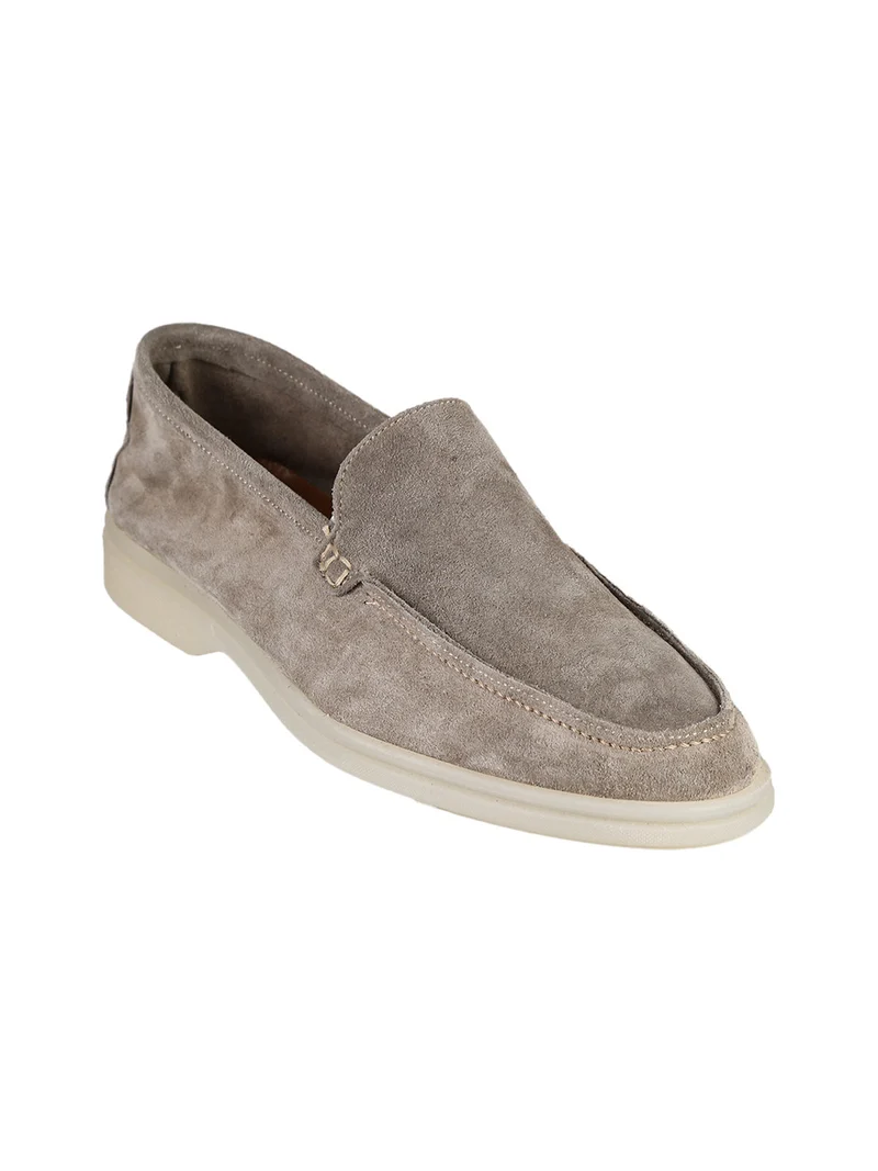 Mocassini da uomo in pelle scamosciata - taupe