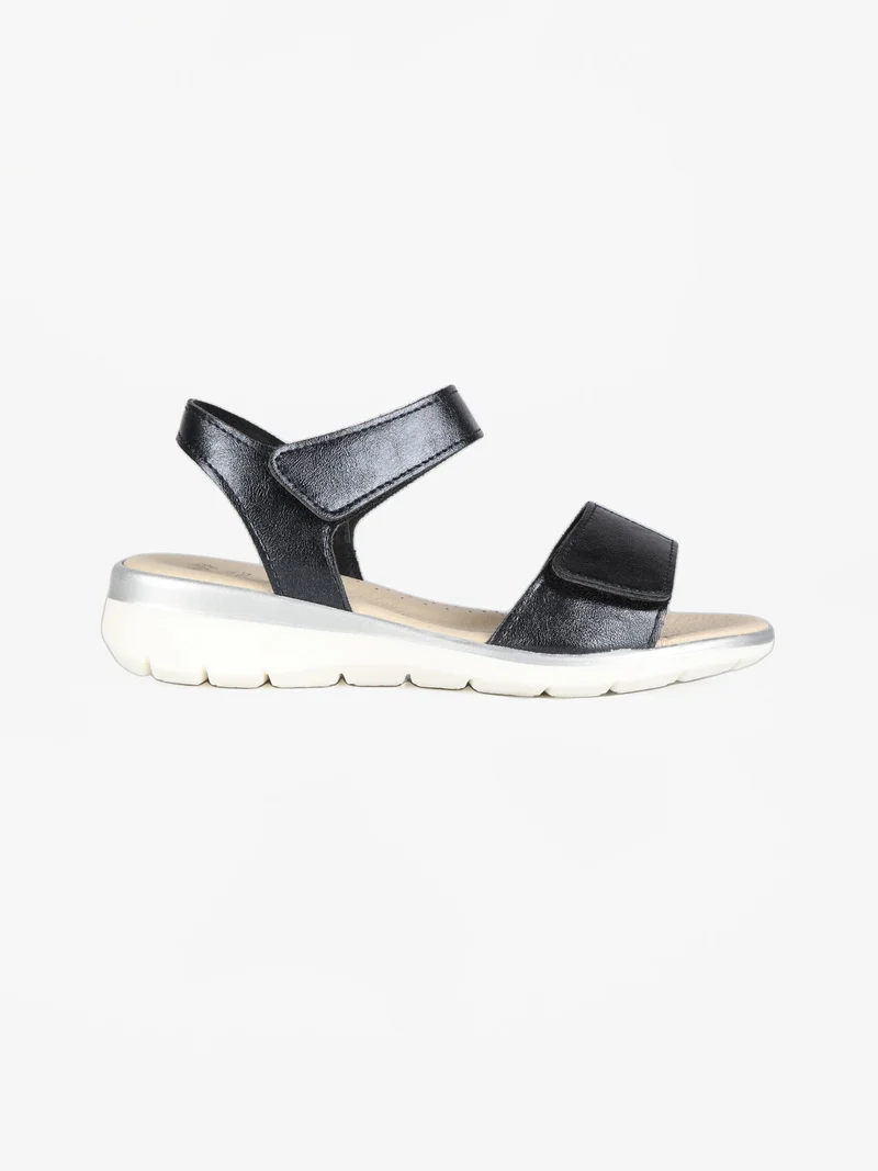 Sandali da donna con cinturino a strappo - blu scuro