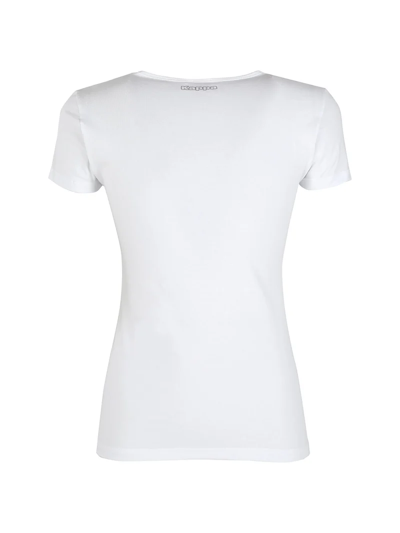 T-shirt intima girocollo da donna in cotone - bianco