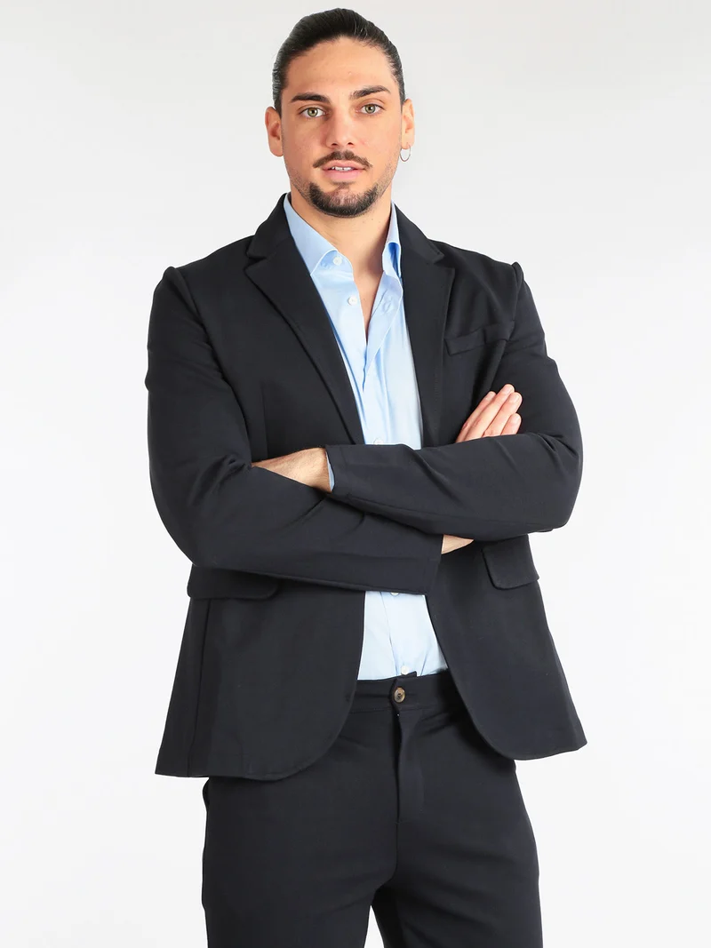 Blazer da uomo - blu scuro