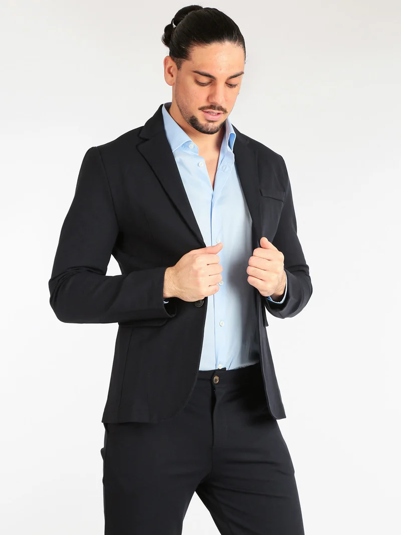 Blazer da uomo - blu scuro