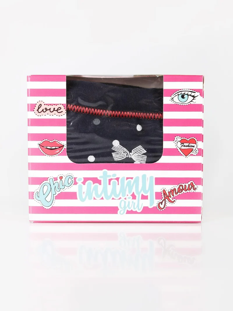 Slip bambina con stampa - blu scuro