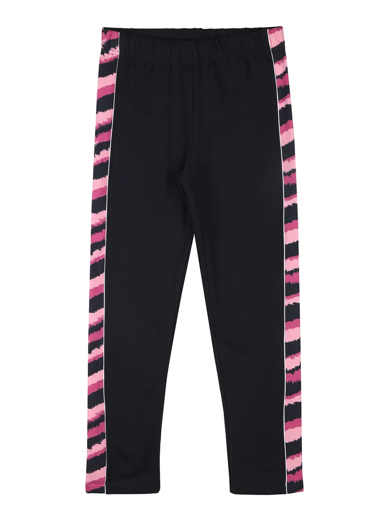 Completo da bambina 2 pezzi con cappuccio e zip - blu scuro