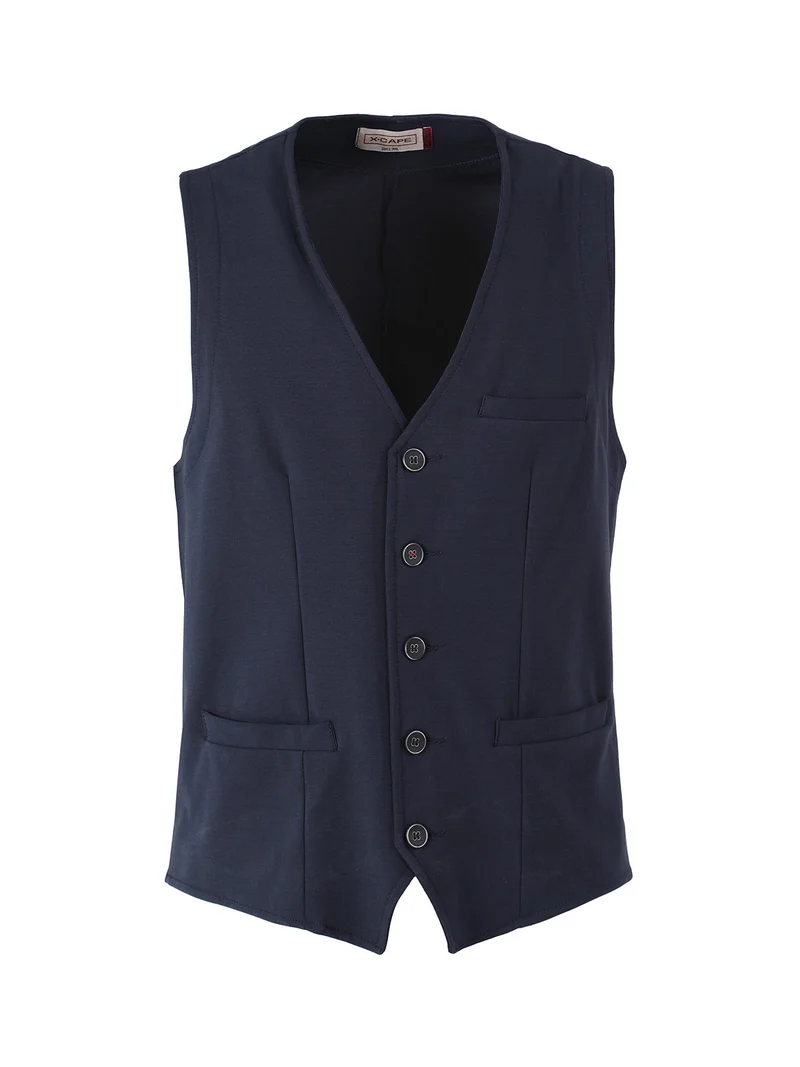 Gilet da uomo in felpa - blu scuro