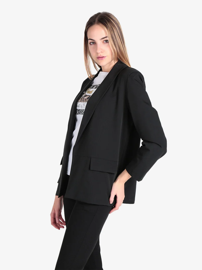 Blazer donna aperto - nero