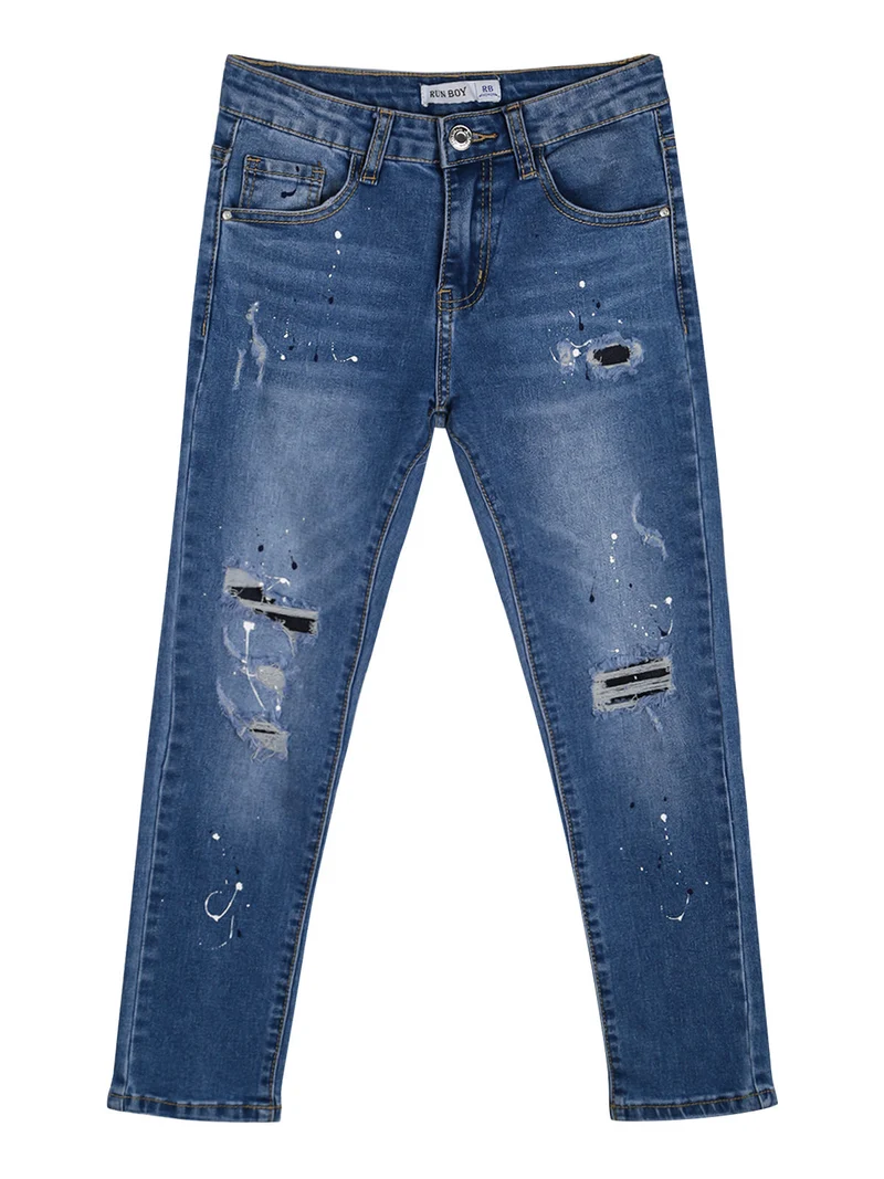 Jeans skinny da ragazzo con strappi - jeans