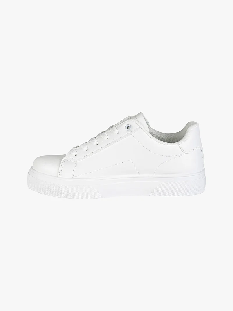 Sneakers stringate da uomo - bianco
