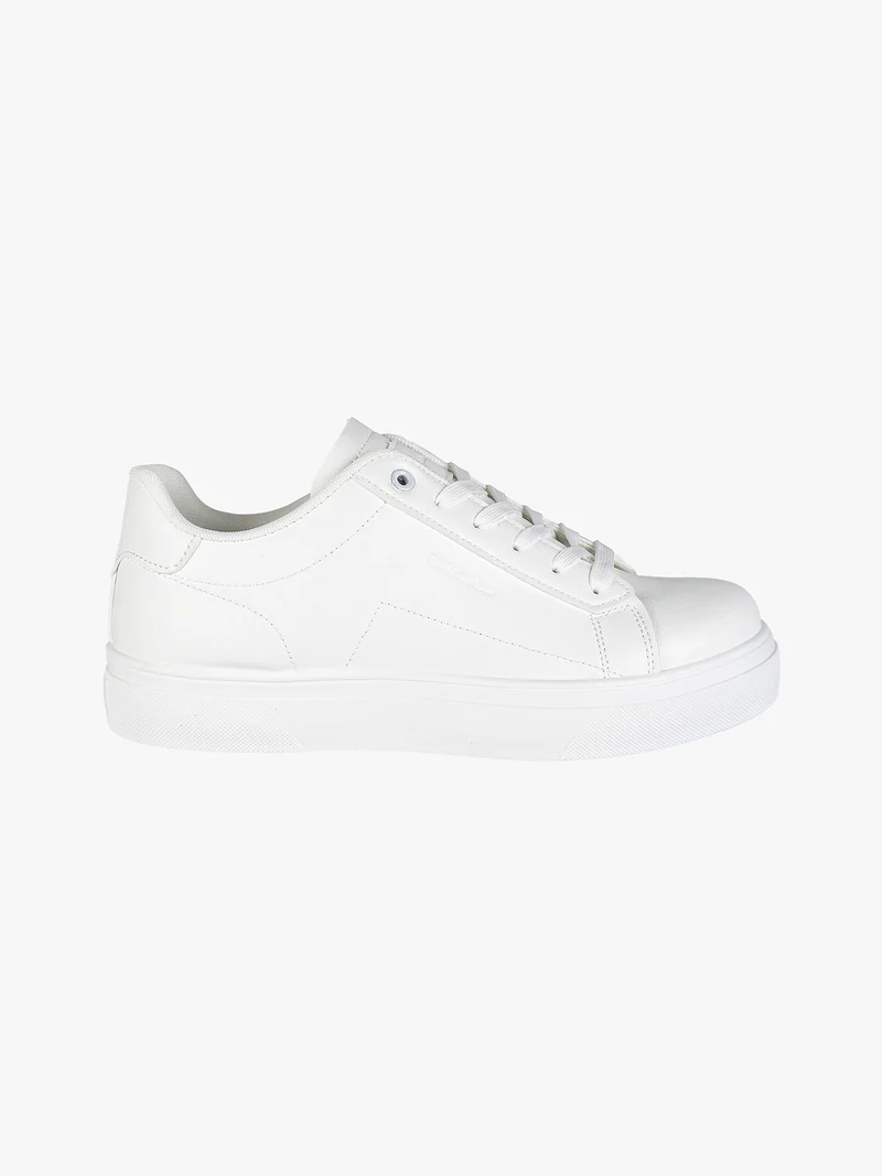 Sneakers stringate da uomo - bianco
