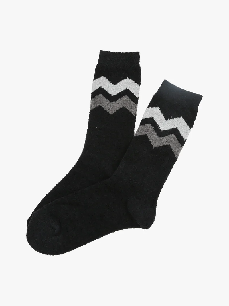 Calze midi donna invernali morbide - nero